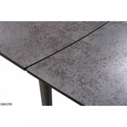 Стол раскладной Largo Iron Grey глазурованное стекло 120-180 см